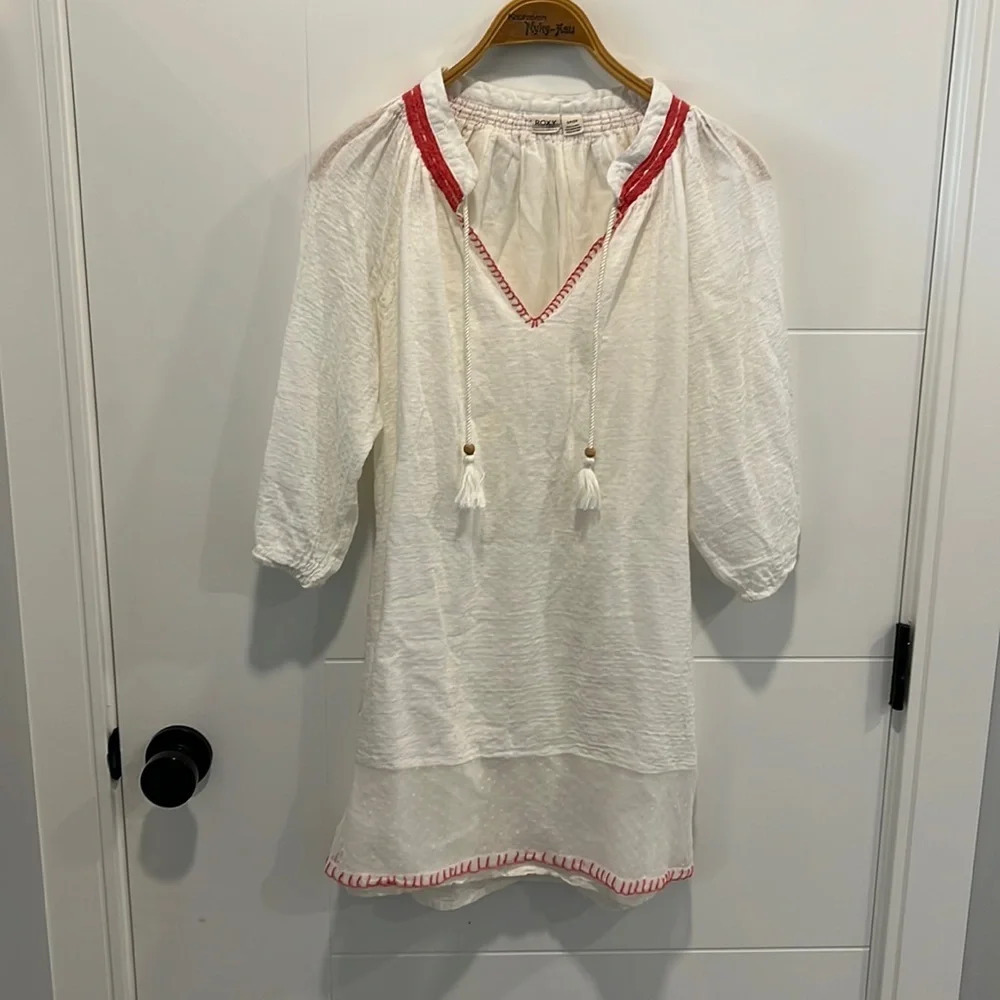 ROXY tunic style top / bathing suit cover size  small